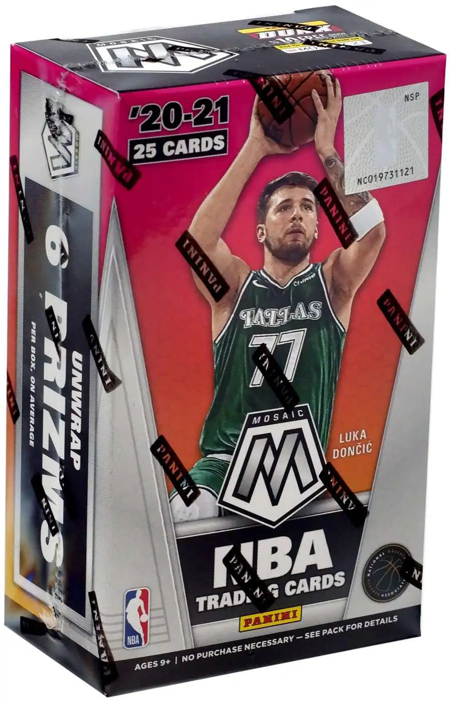 2020-21 Panini Mosaic Basketball Cereal Box