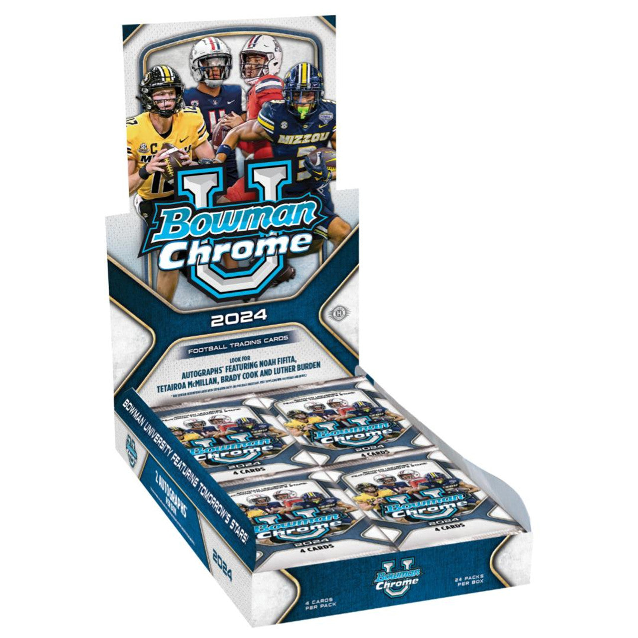 2024 Bowman Chrome University Football Hobby Box