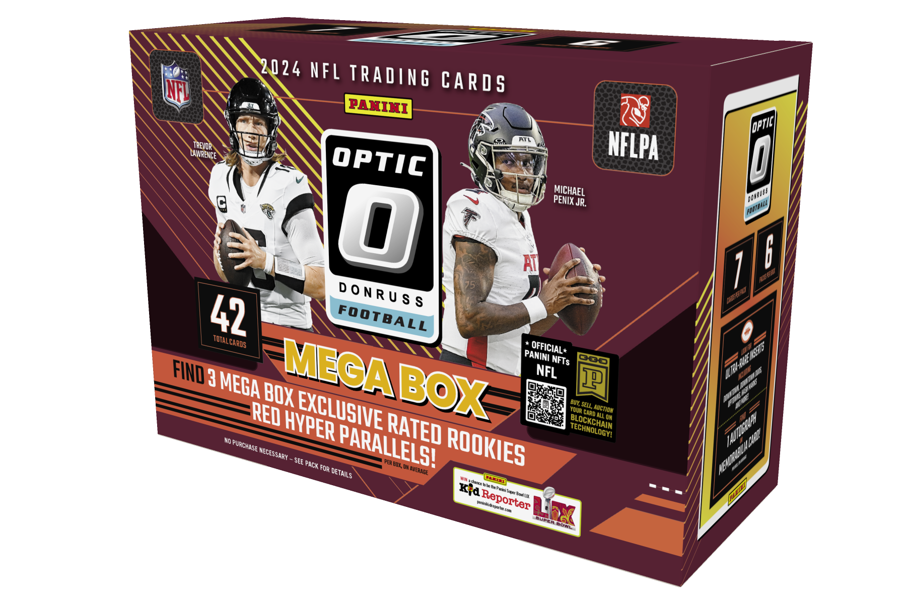 2024 Donruss Optic Football Hobby Mega Box 20 Box Case