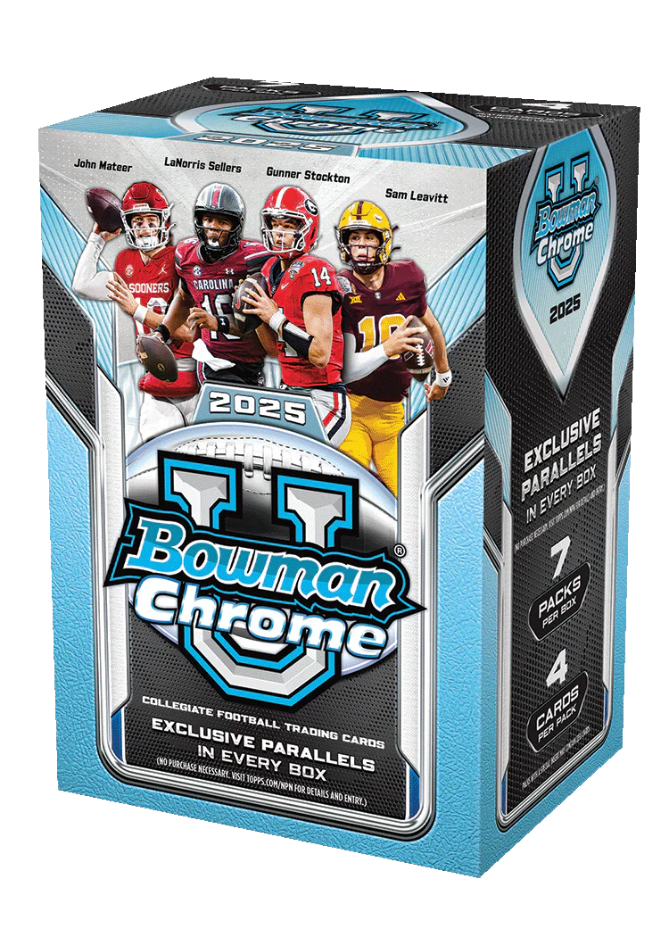2025 Bowman Chrome University Football Blaster Box