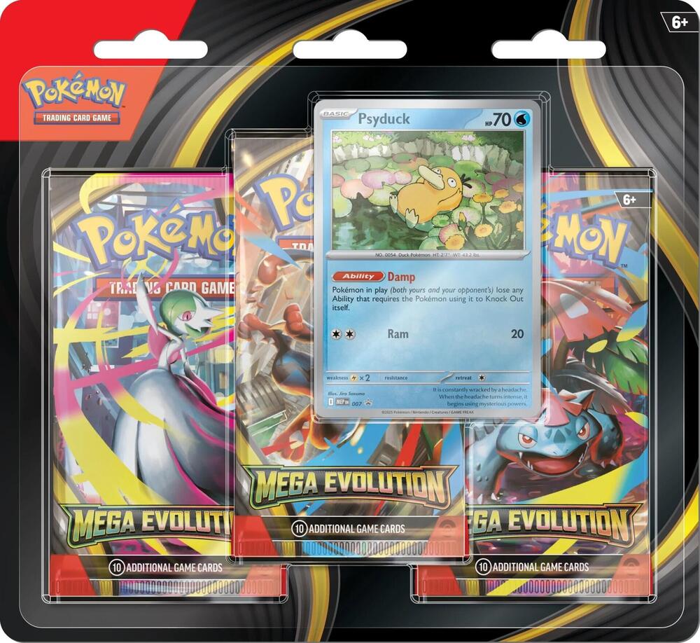 Pokemon Mega Evolution 3-Pack Blister