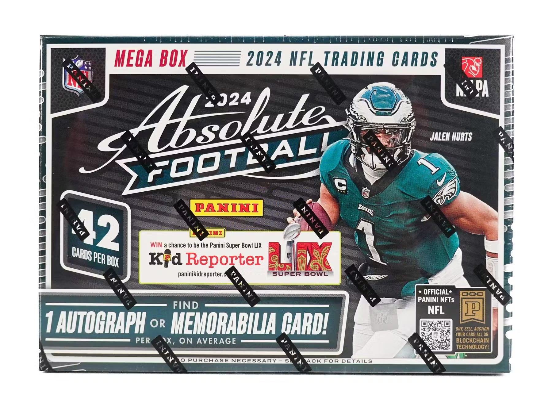 2024 Panini Absolute Football Hobby Mega 20 Box Case (Teal Parallels)