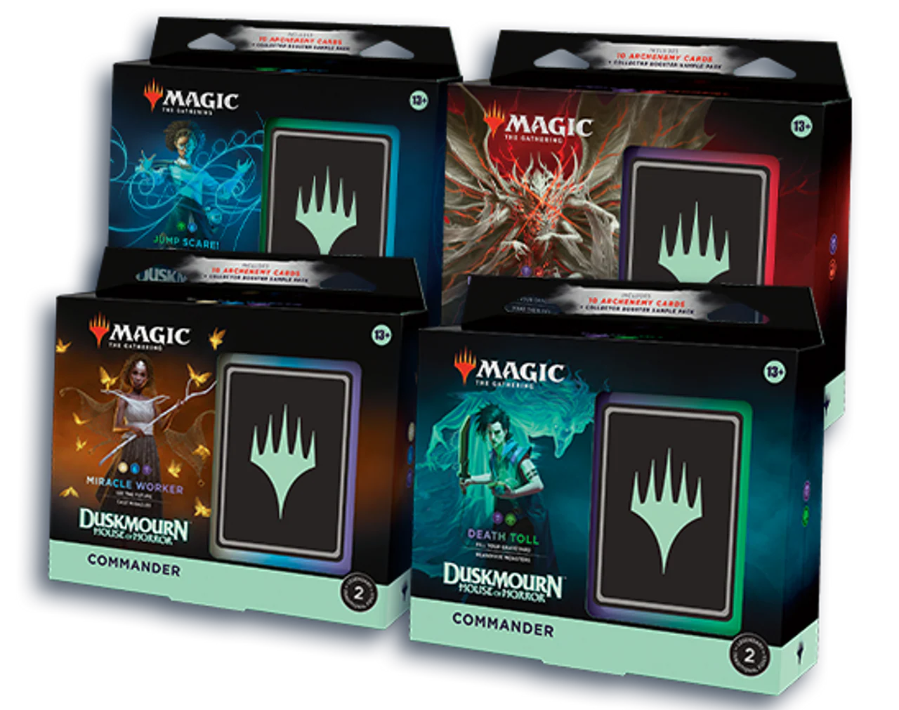 Magic the Gathering Duskmourn: House of Horror Commander 4-Deck Case