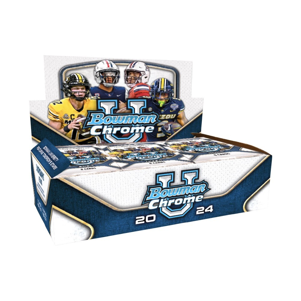 2024 Bowman Chrome University Football Jumbo 12 Box Case