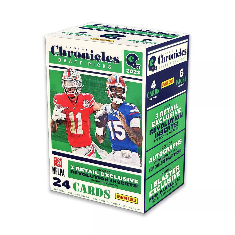 2023 Panini Chronicles Draft Football 6-Pack Blaster Box