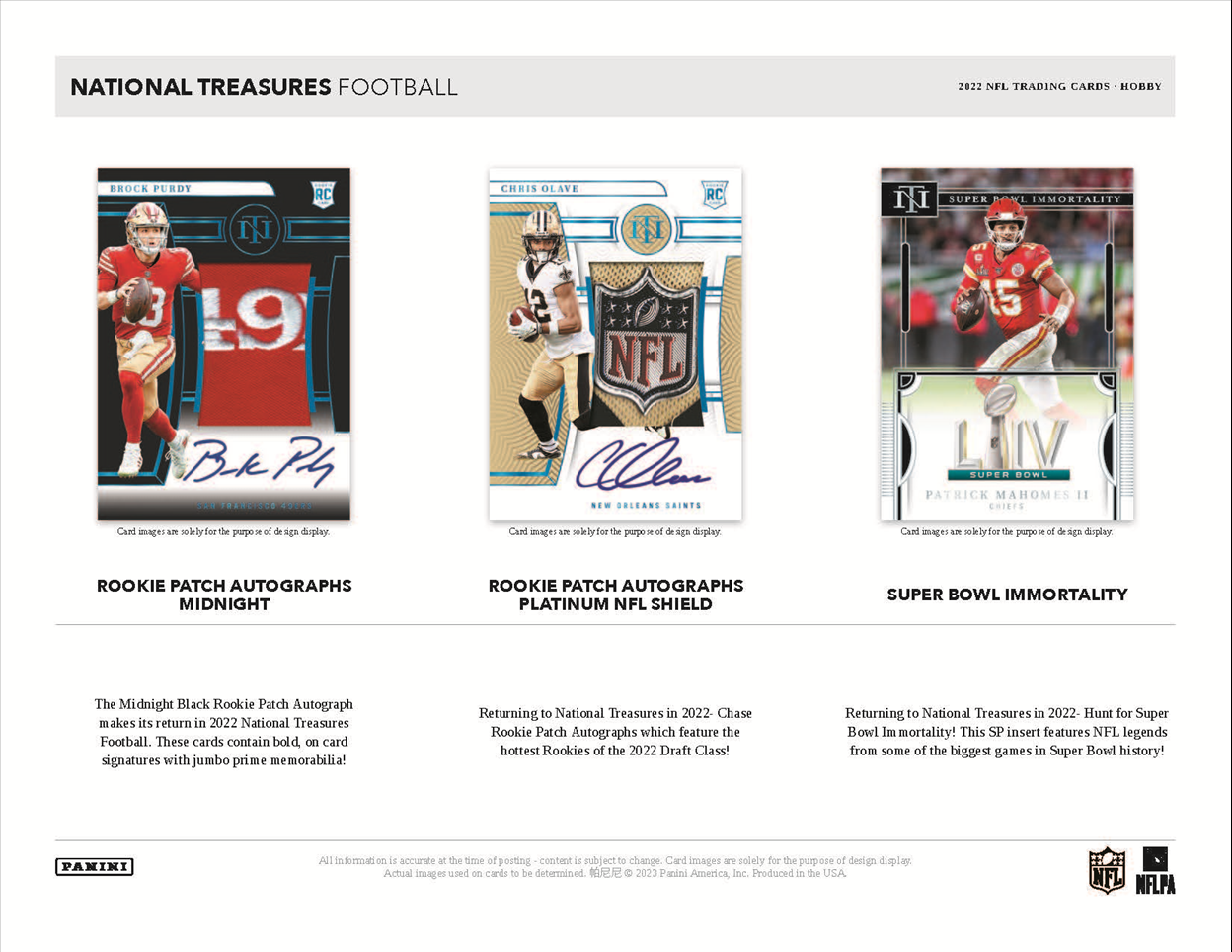 2022 Panini National Treasures Football Hobby Box