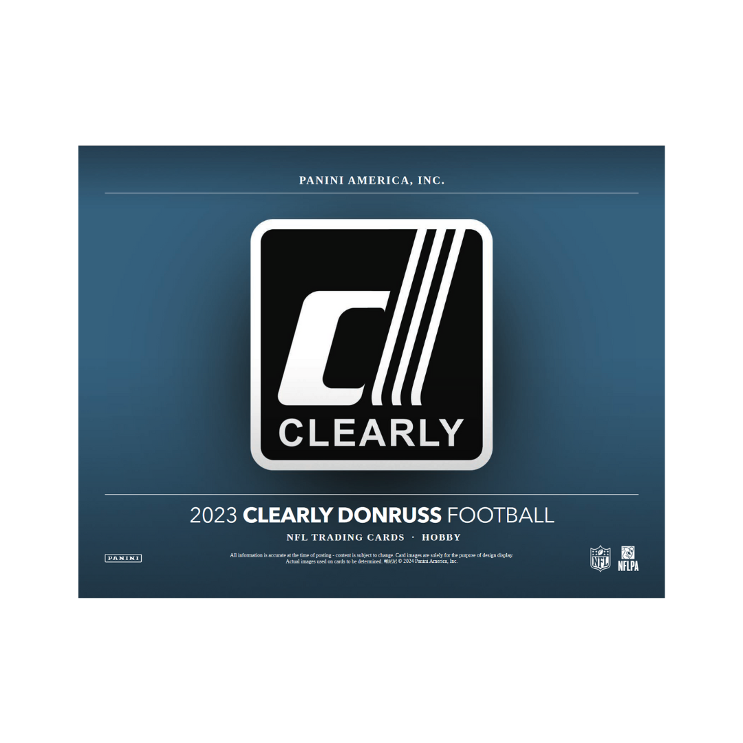 2023 Panini Clearly Donruss Football Hobby 16 Box Case