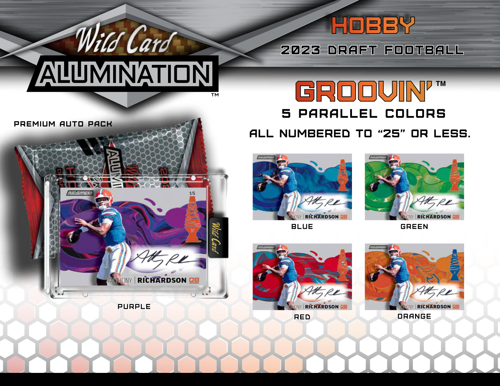 2023 Wild Card Alumination Draft Football Hobby Box