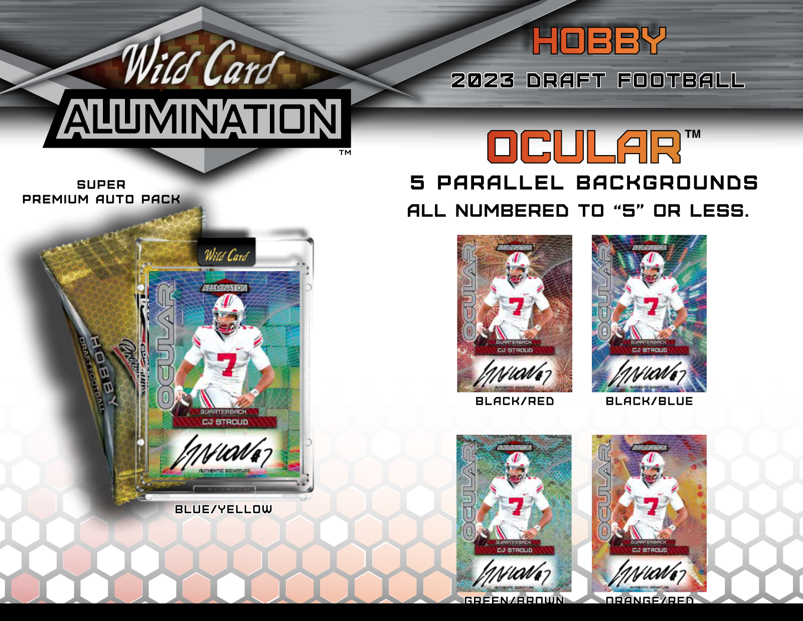2023 Wild Card Alumination Draft Football Hobby Box