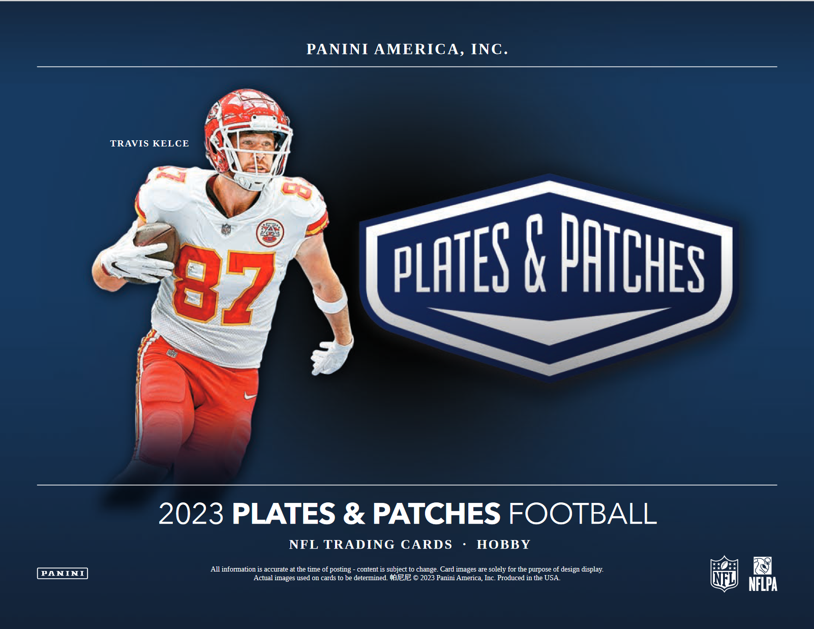 2023 Panini Plates & Patches Football Hobby Box