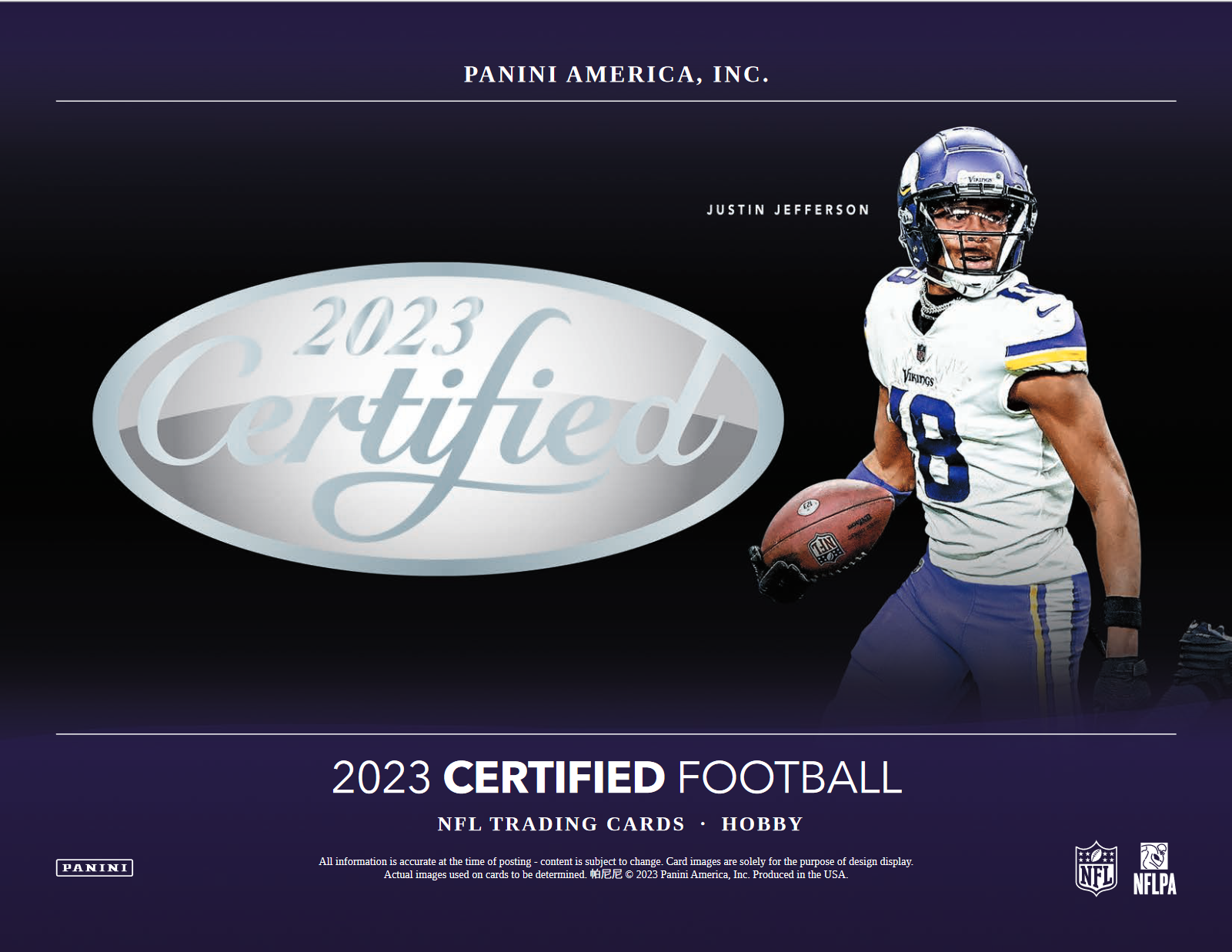 2023 Panini Certified Football Hobby 16 Box Case