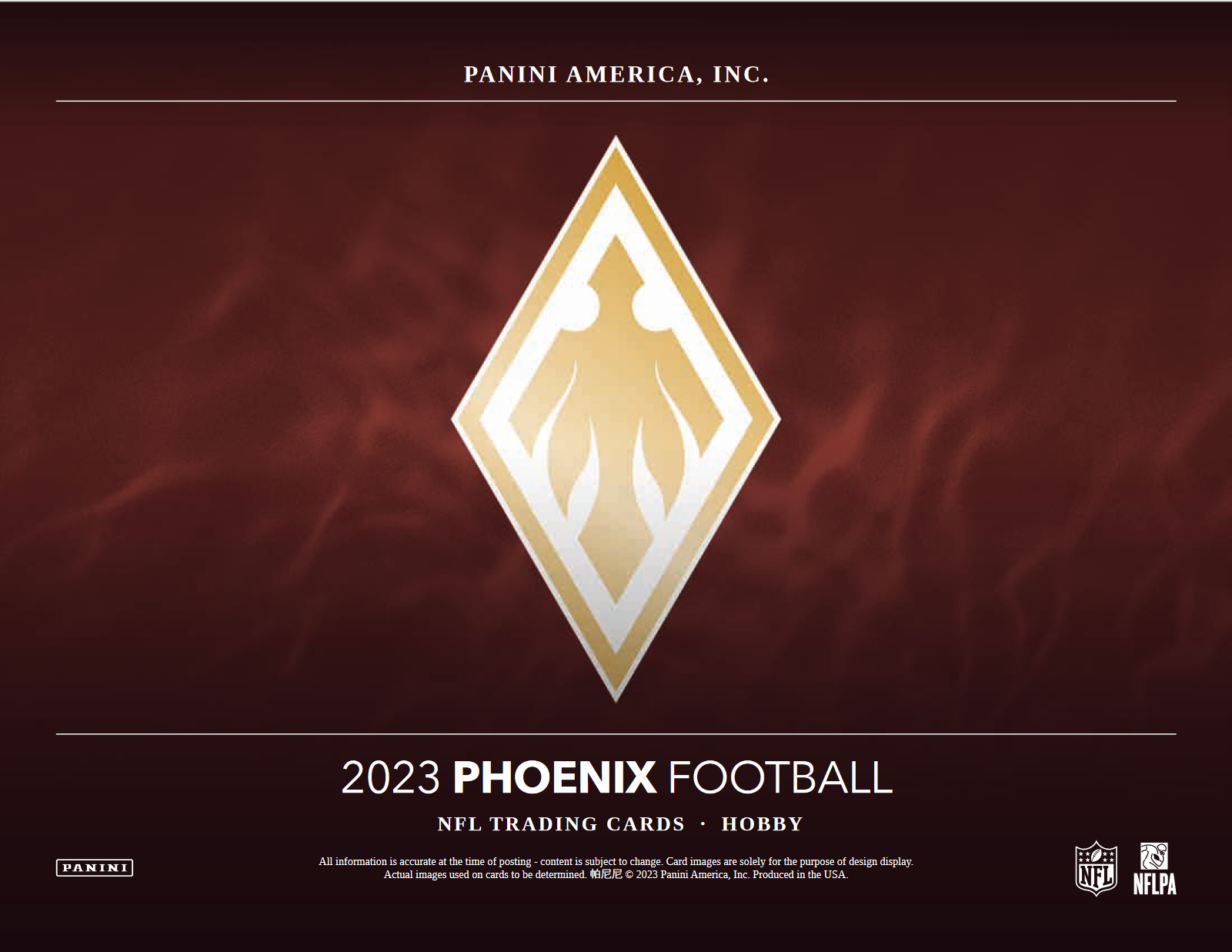 2023 Panini Phoenix Football Hobby 16 Box Case