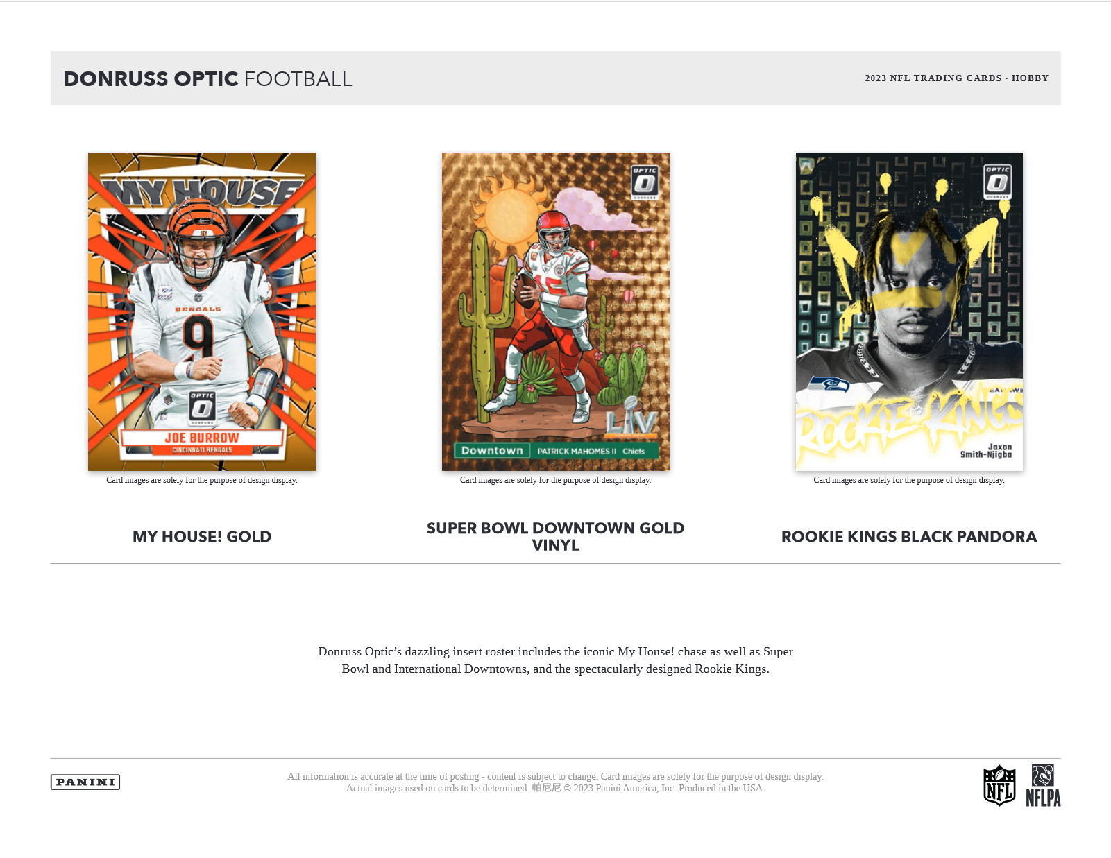 2023 Panini Donruss Optic Football Hobby 12 Box Case
