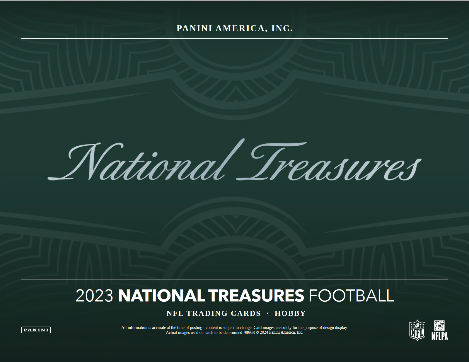 2023 Panini National Treasures Football Hobby 4 Box Case