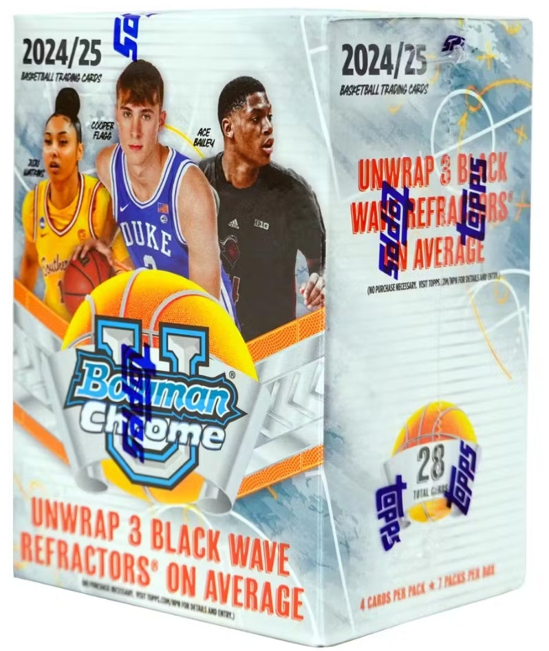 2024-25 Bowman Chrome University Basketball Blaster Box