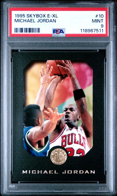 Michael Jordan 1995 Skybox E-XL #10 PSA 9
