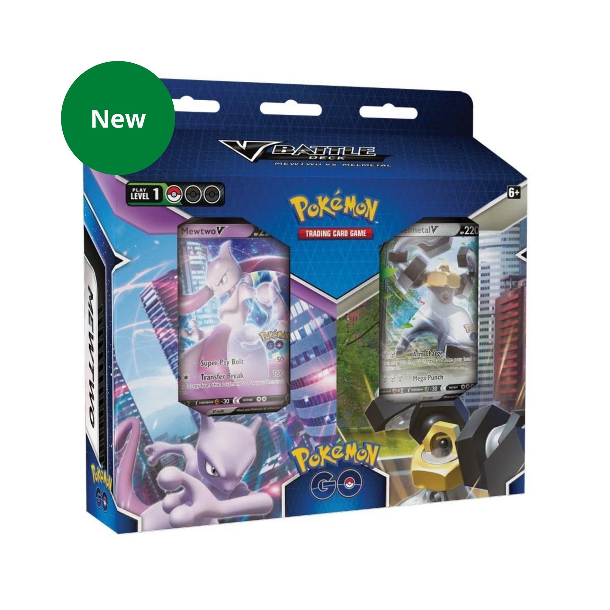 Pokemon GO V Battle Deck: Mewtwo V vs. Melmetal V Box