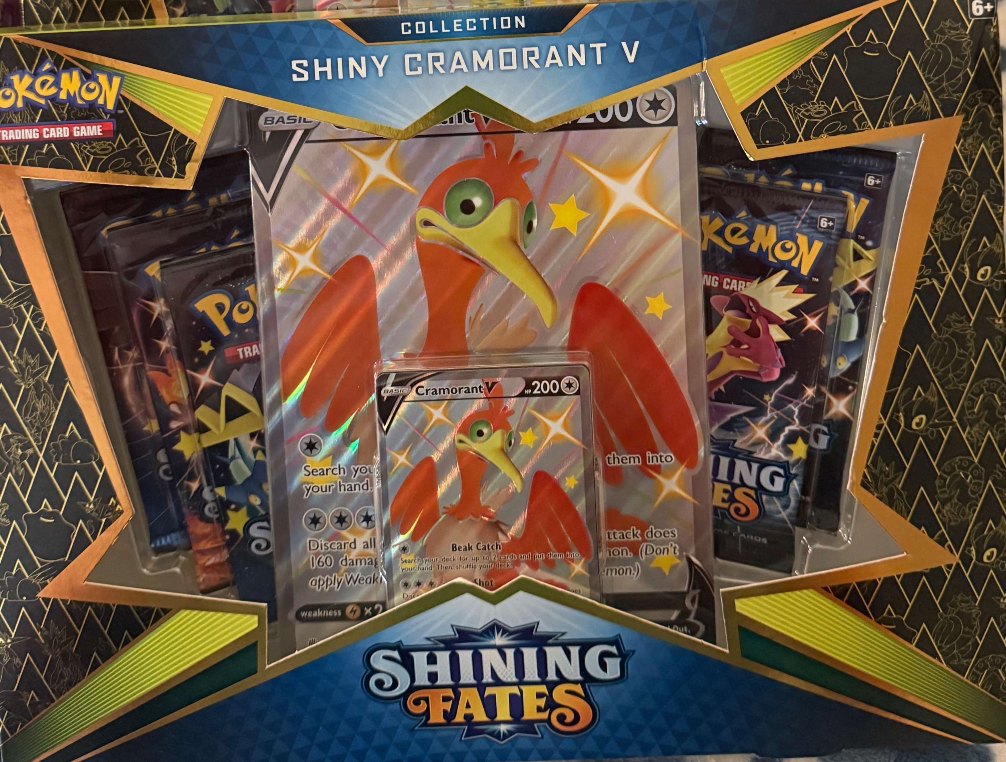 Pokemon Shining Fates Collection Shiny Cramorant V Box