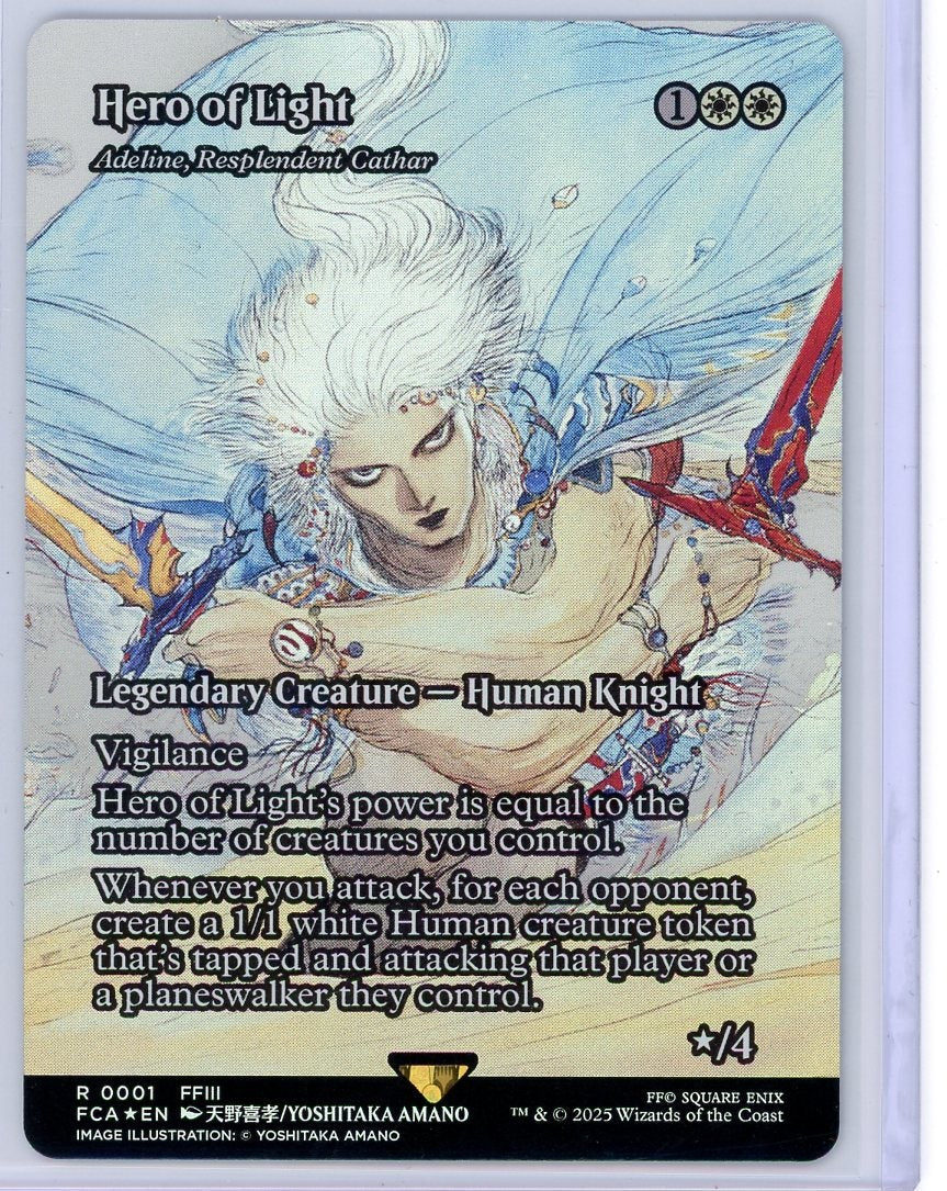 Hero of Light - Adeline, Resplendent Cathar (Showcase) - FINAL FANTASY: Through the Ages (FCA) FOIL