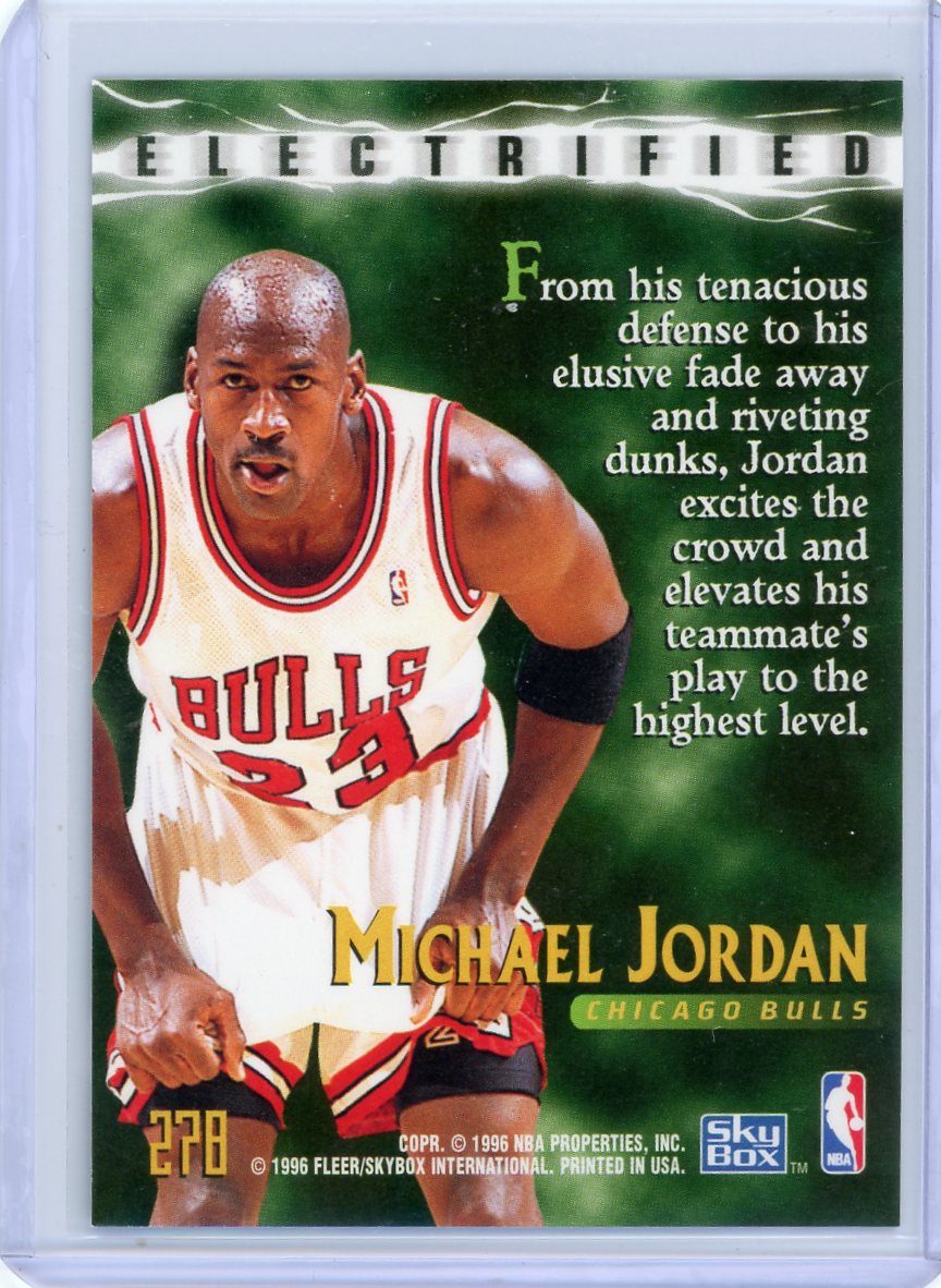 Michael Jordan 1995 Skybox Premium Electrified #278