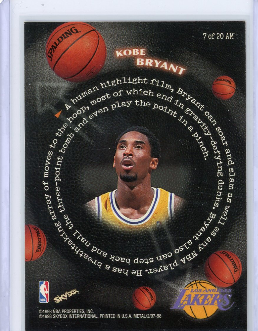 Kobe Bryant 1998 Skybox Metal Universe All Millennium