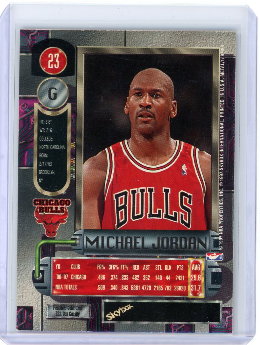 Michael Jordan 1997 Skybox Metal Universe #23