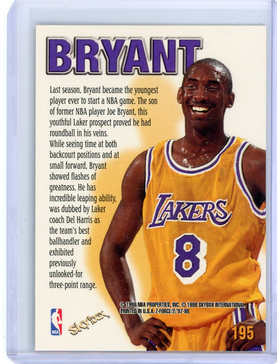 Kobe Bryant 1997-98 Skybox Z Force Zupermen
