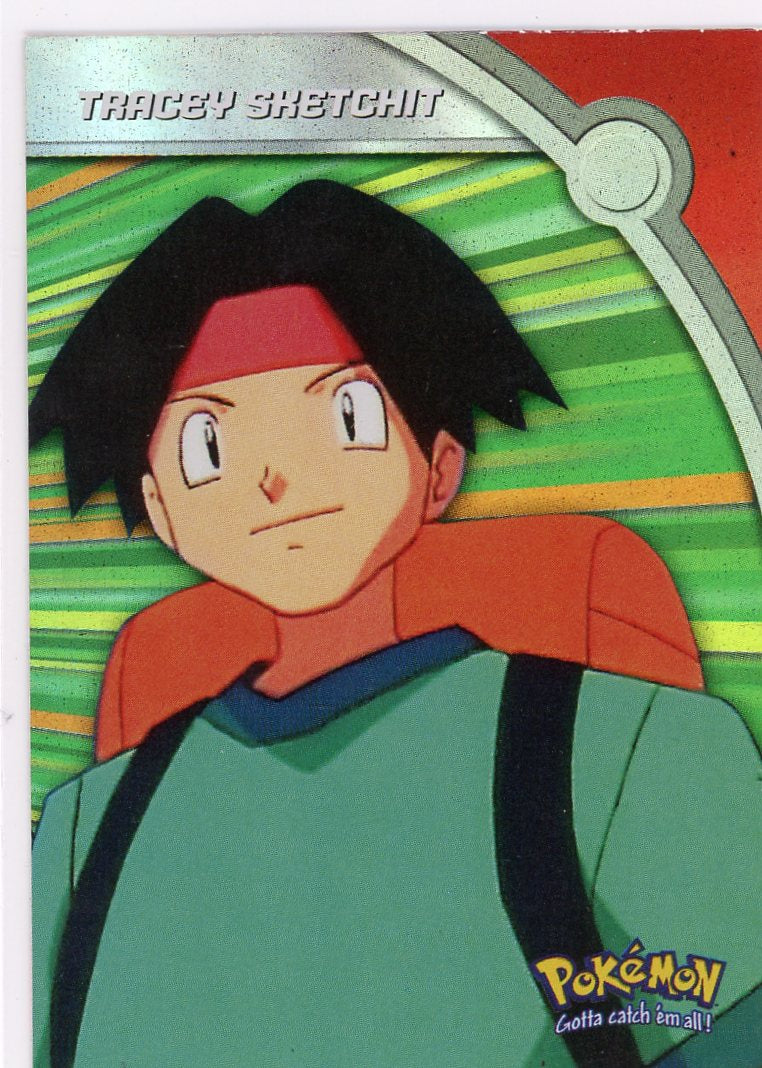 Pokemon Topps Heroes & Villains Tracey Sketchit HV11 TV Anim Edition Card Holo