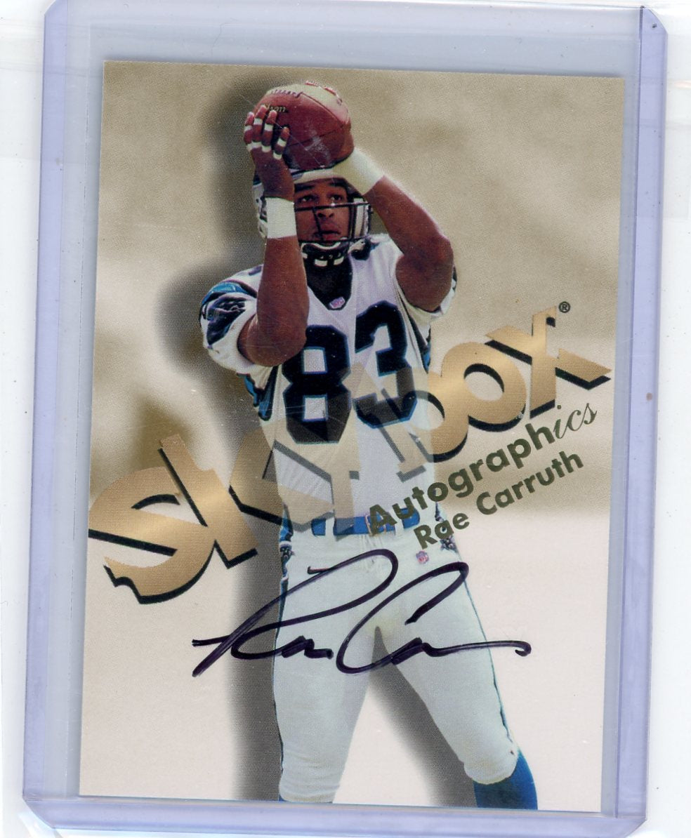 Rae Carruth 1998 SkyBox Autographics autograph